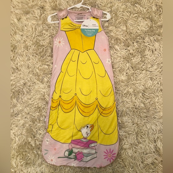 👑 Disney Belle Beauty and the Beast Little Sleepies OG Sleepy Bag Sleep Sack 0-6 - Picture 8 of 10